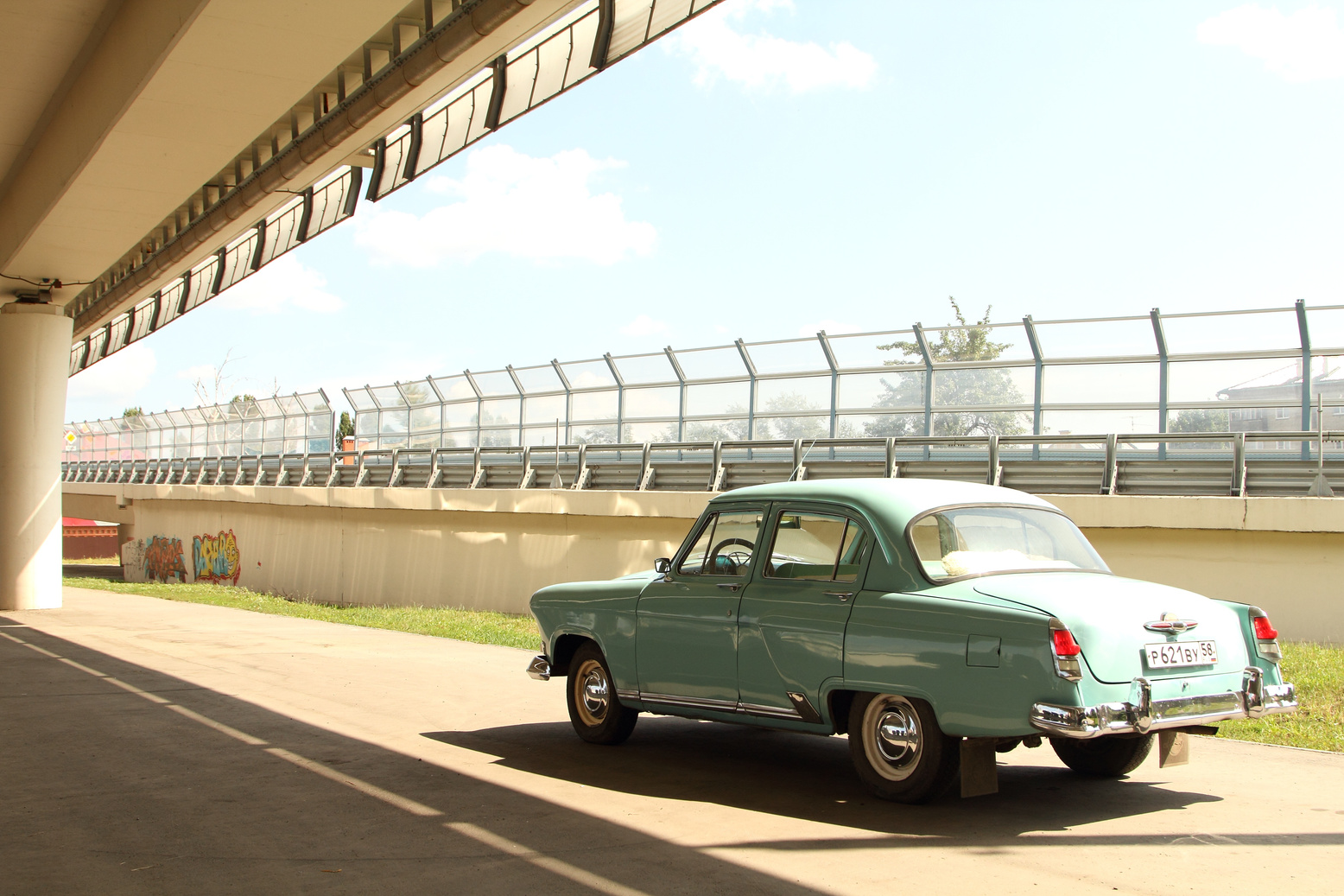 Vintage Car on a Road