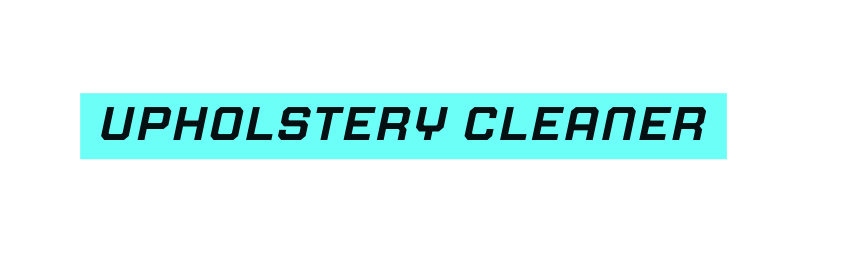 Upholstery cleaner