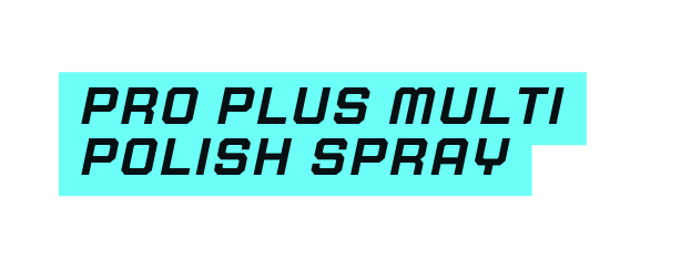 Pro plus multi polish spray